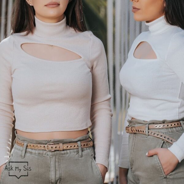 Crop Top Ζιβάγκο Μαχαιριά