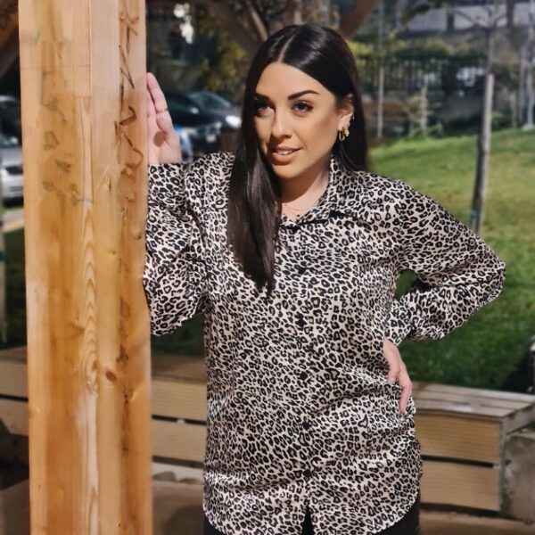 Γυναικείο Πουκάμισο Σατέν Leopard