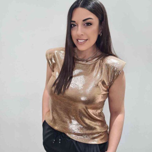 Μπλούζα Αμάνικη Στραφταλιζέ σε 2 Αποχρώσεις