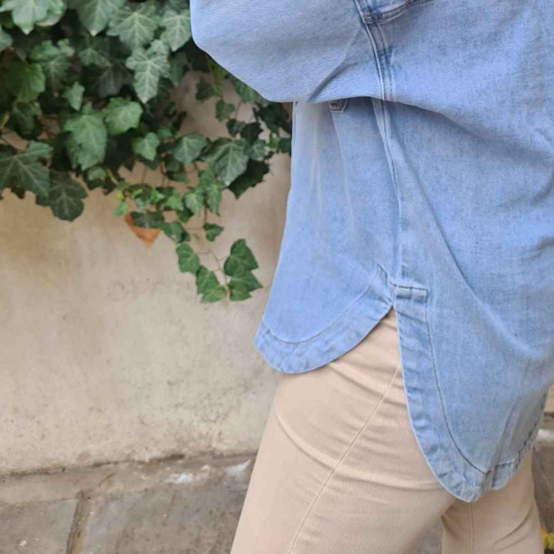 Jean Πουκάμισο Oversized - Image 4